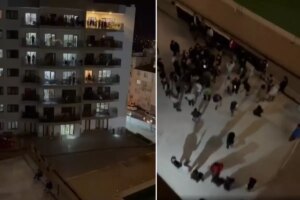 kyk yurdunda kalan ogrenciler yasanan su kesintisini uluyarak protesto etti k2dfGCt3.jpg